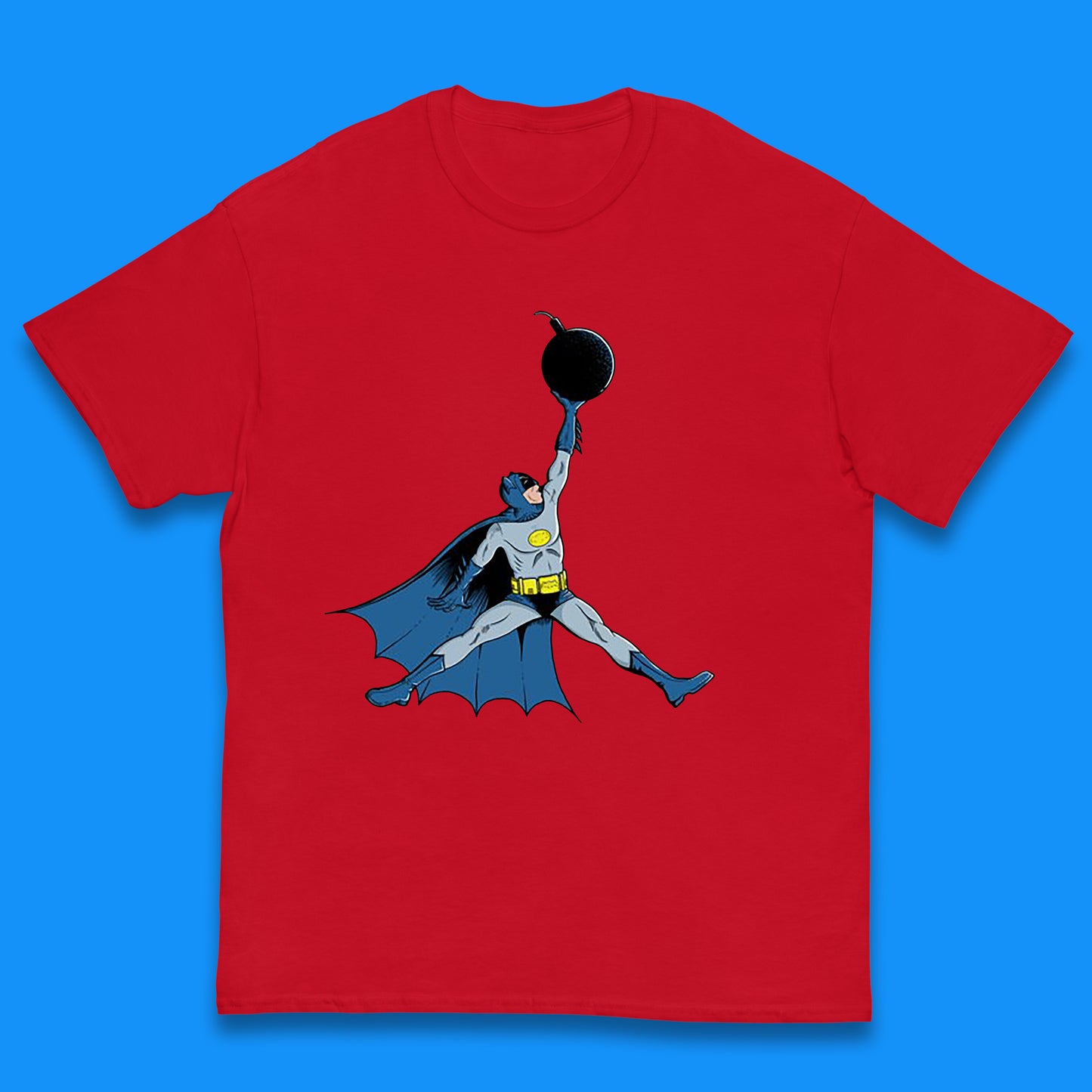 Superhero Batman Jordan Spoof DC Comics Action Adventure Movie Character Kids T Shirt