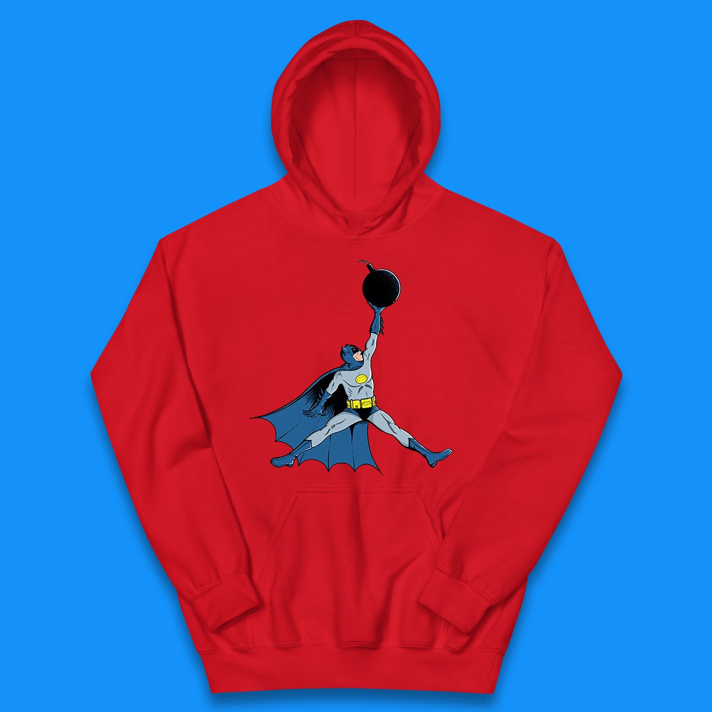 Superhero Batman Jordan Spoof DC Comics Action Adventure Movie Character Kids Hoodie