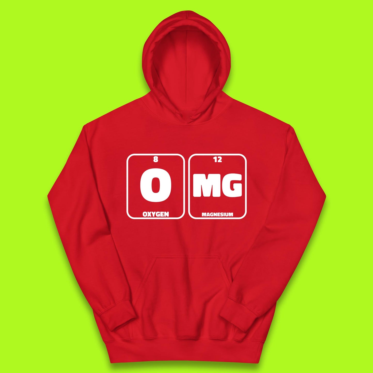 Oxygen And Magnesium OMG Periodic Table OMG Chemistry Funny Science Kids Hoodie