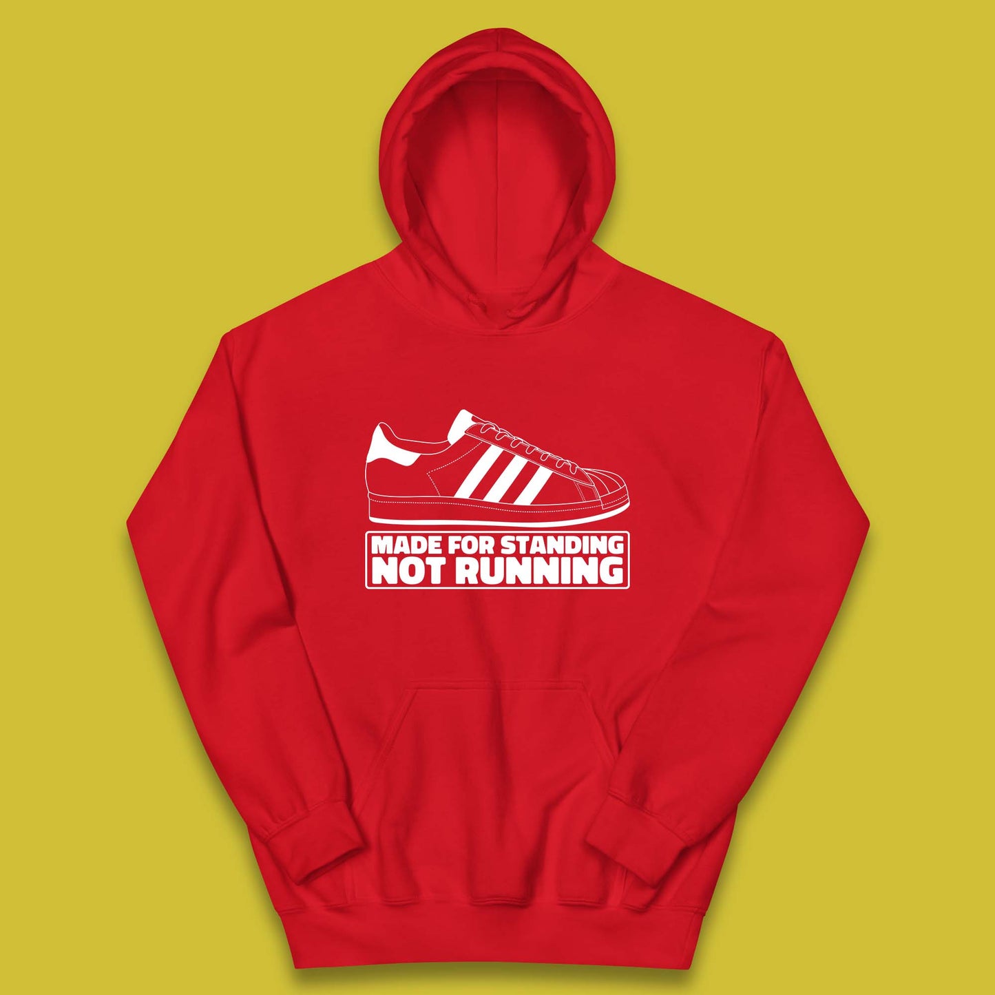Made For Standing Not Running Football Hooligan Trimm Trab Terraces Kids Hoodie