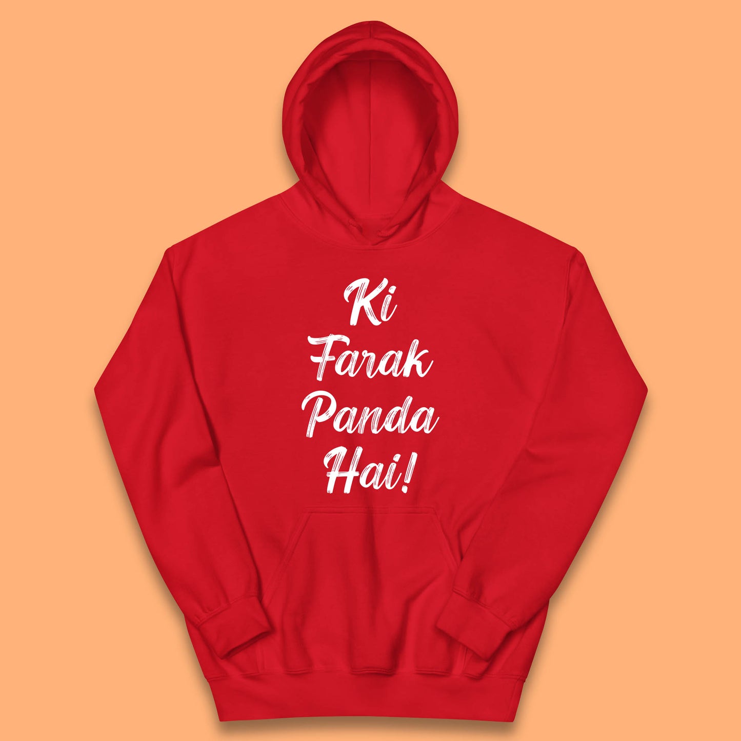 Ki Farak Panda Hai Funny Humorous Novelty Panda Parody Gift Kids Hoodie