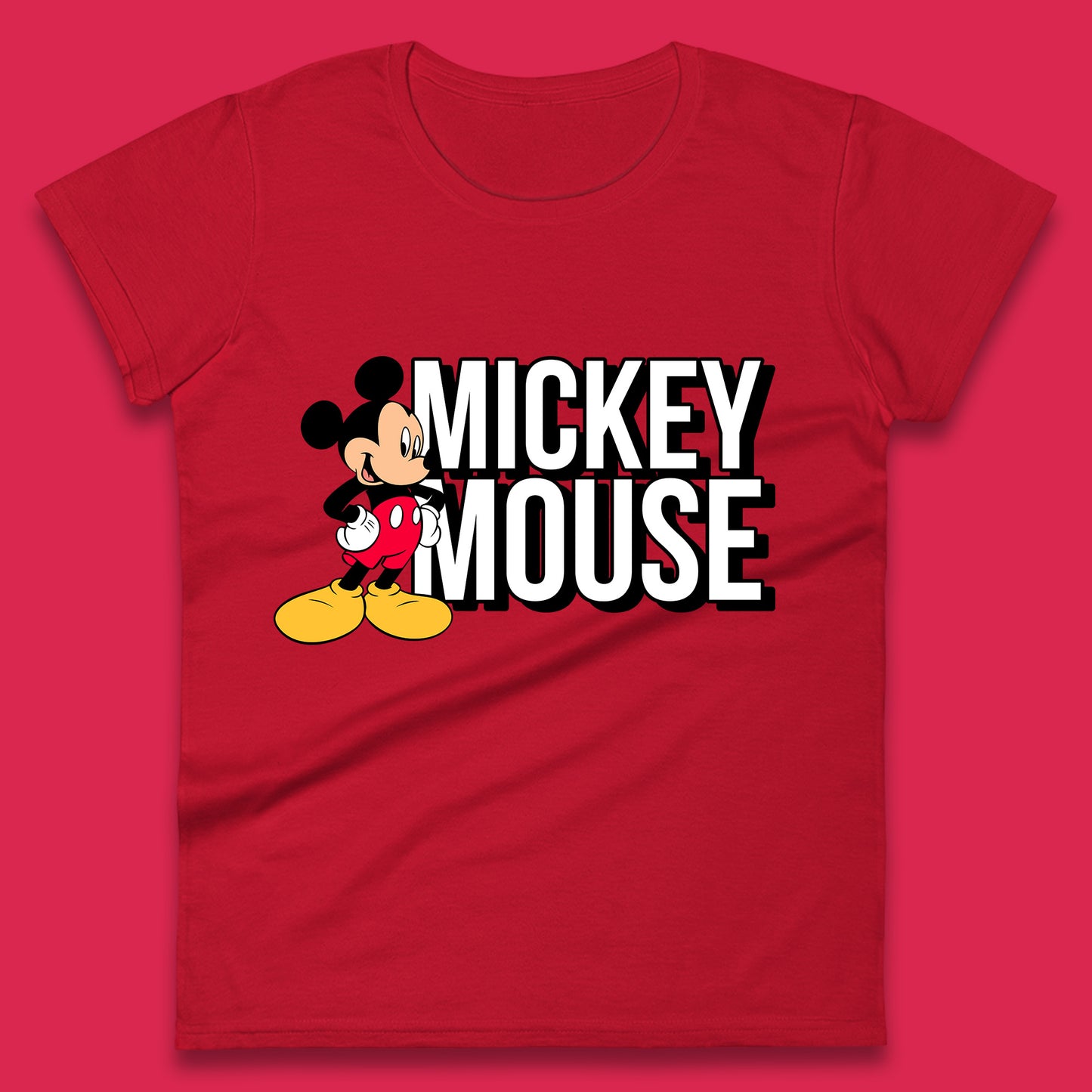 Disney Mickey Mouse Cartoon Character Disneyland Walt Disney Vacation Trip Disney World Womens Tee Top