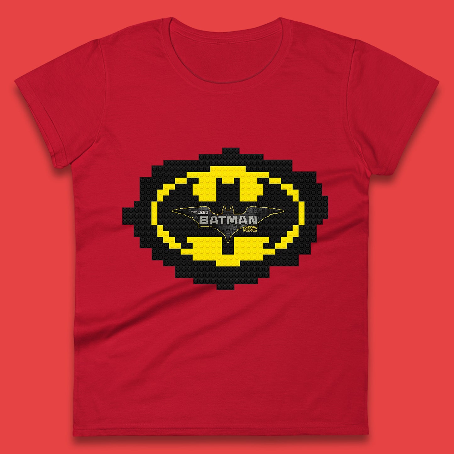 The Lego Batman Movie Superhero Building Bricks Block DC Comics Batman Master Builder Animated Superhero Comedy Film Womens Tee Top