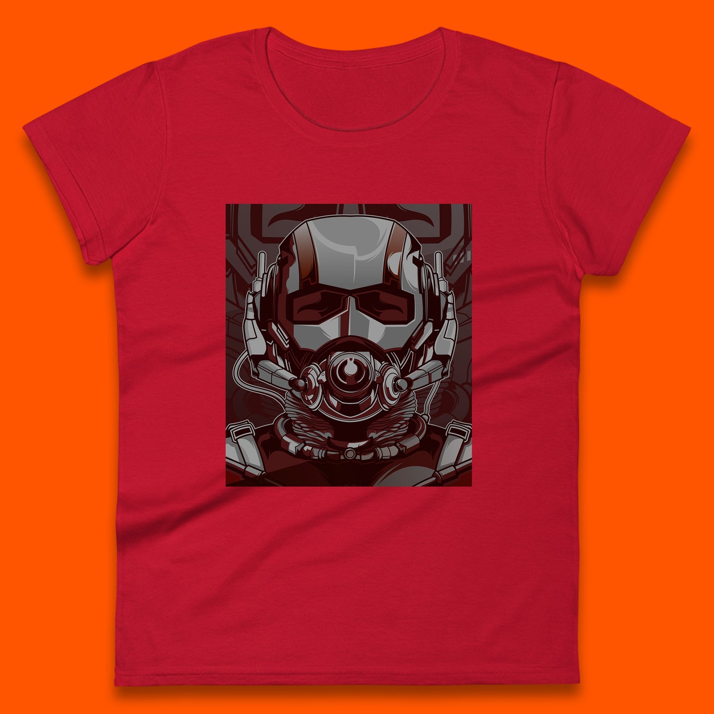 Marvel Comics Ant Man And The Wasp American Superhero Film Ant Man Face Helmet Avengers Movie Womens Tee Top