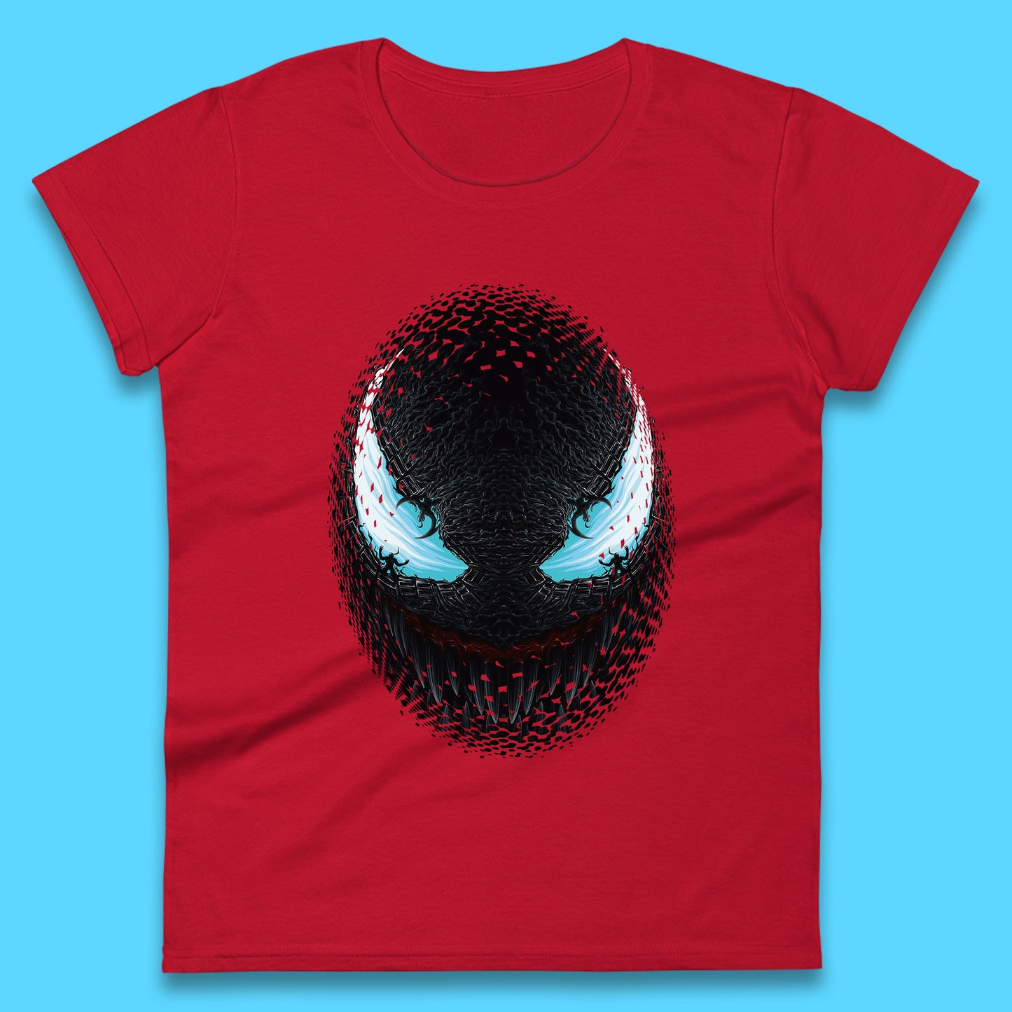 Marvel Venom Amoled Angry Venom Logo Marvel Avengers Superheros Movie Character Womens Tee Top