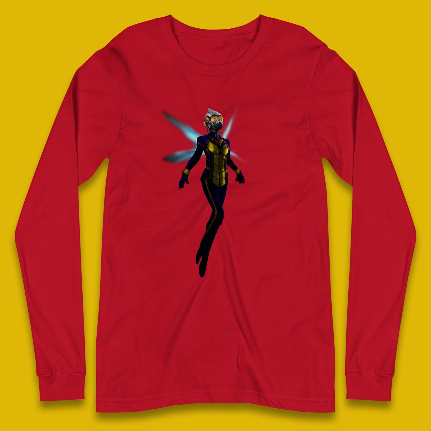 Marvel The Wasp Ant-Man Hank Pym Ghost Hope Pym Superhero Fictional Avengers Movie Character Long Sleeve T Shirt