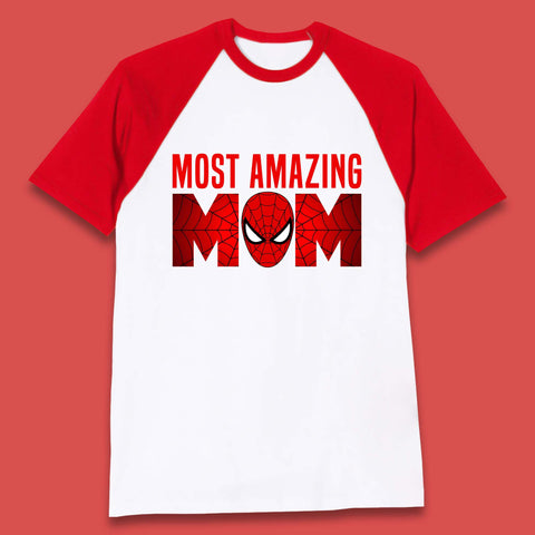 Most Amazing Spider Mom Baseball T-Shirt