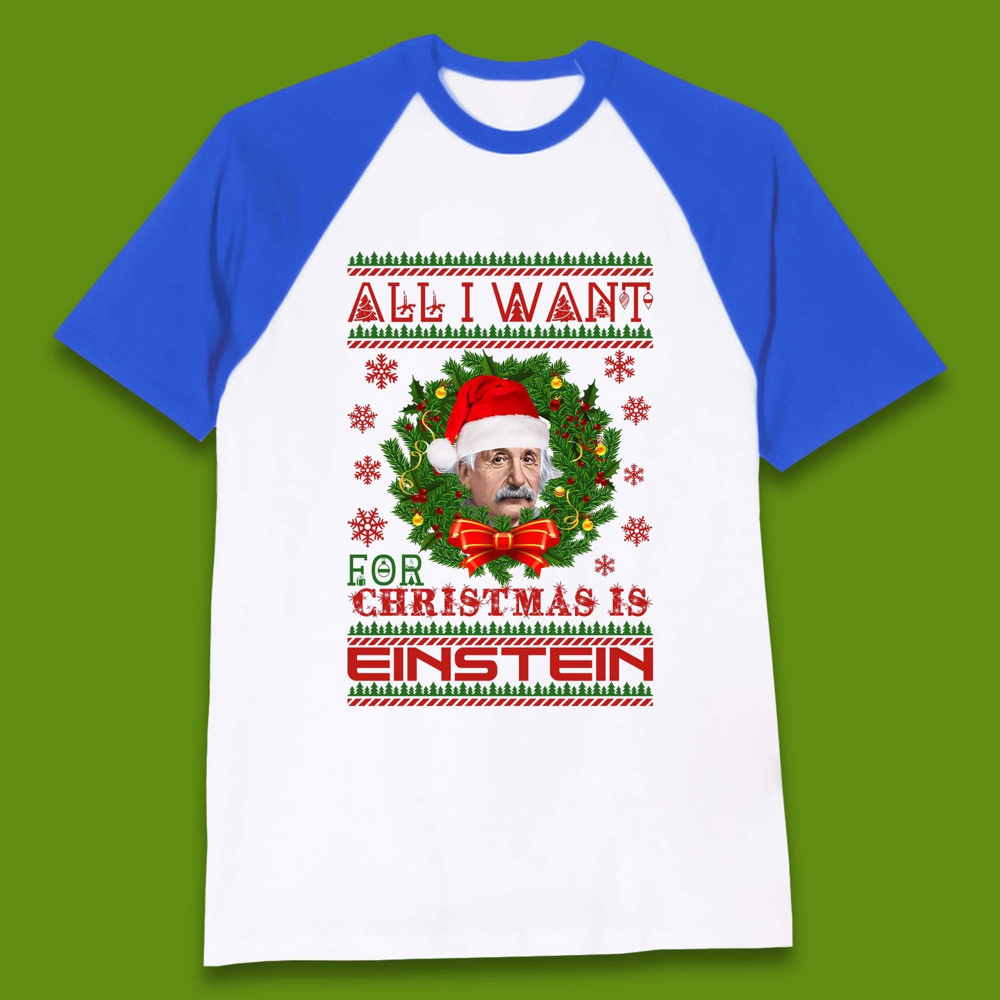 Want Einstein For Christmas Baseball T-Shirt