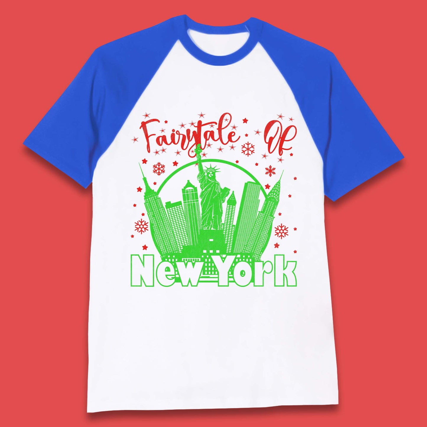 Christmas Fairytale Of New York Baseball T-Shirt