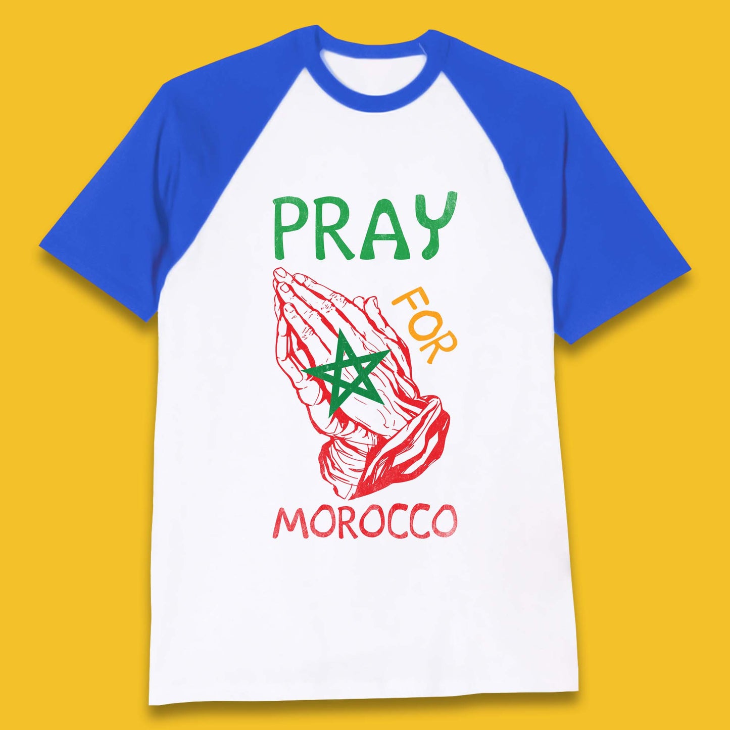 Pray For Morocco Stand With Morocco Support Morocco Stay Strong Morocco Earthquake Baseball T Shirt