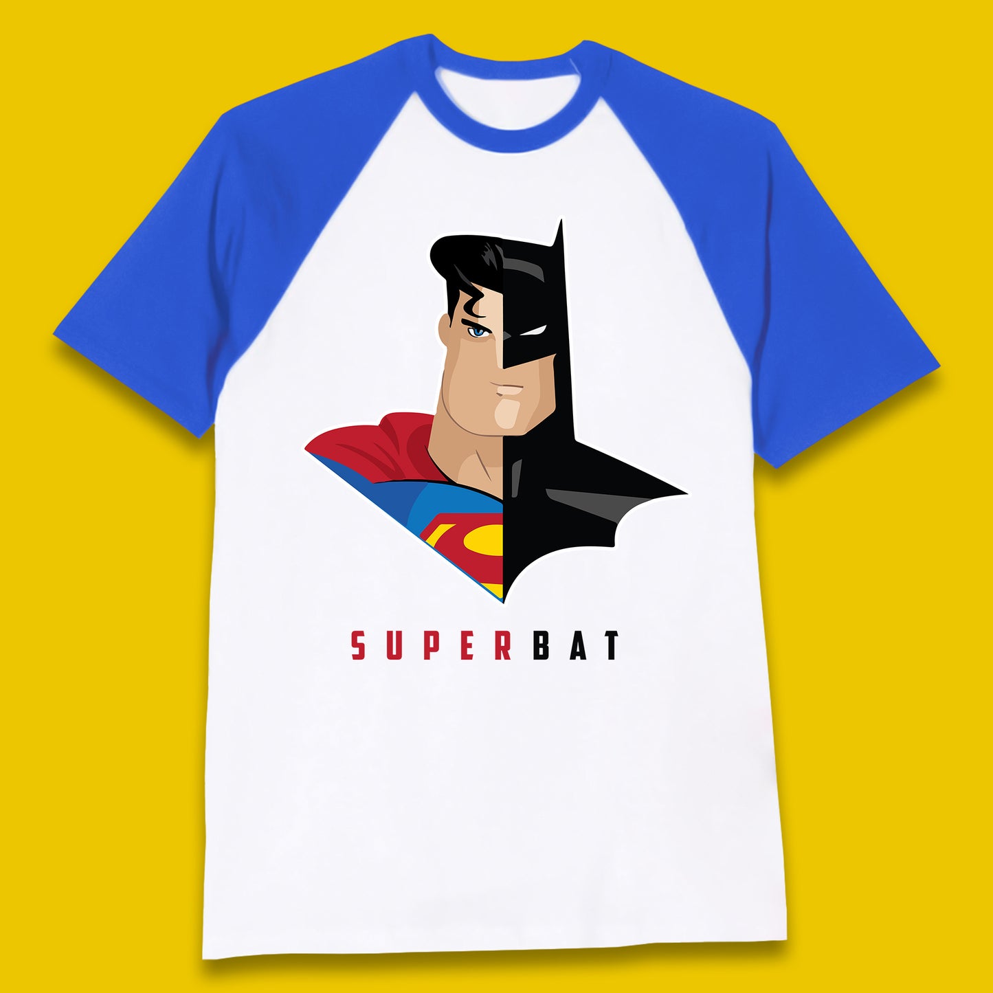 Super Bat Batman V Superman: Dawn Of Justice Superhero Film Comic Book Characters DC Comics Baseball T Shirt