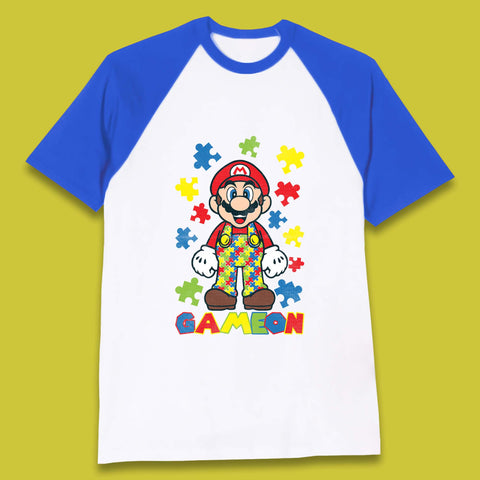 Autism Super Mario Baseball T-Shirt