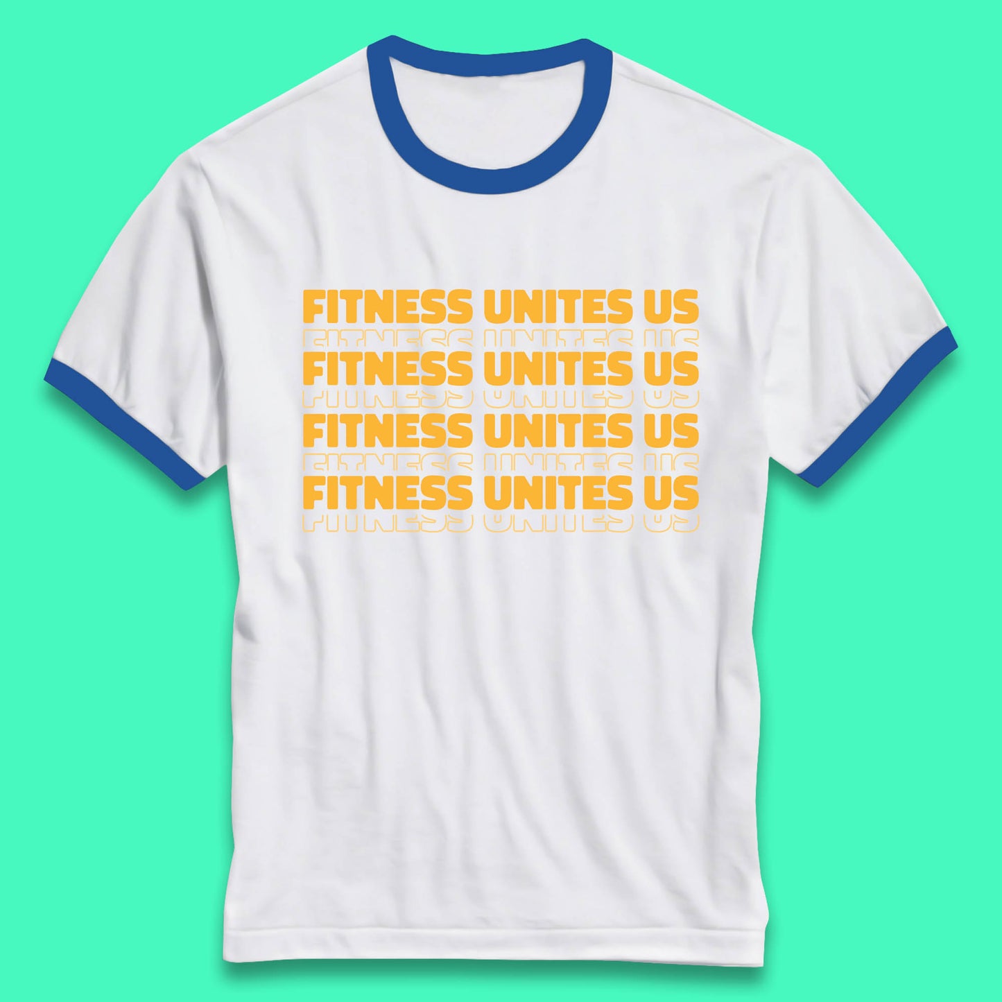 Fitness Unites Us National Fitness Day Gym Day Fitness Workout Ringer T Shirt