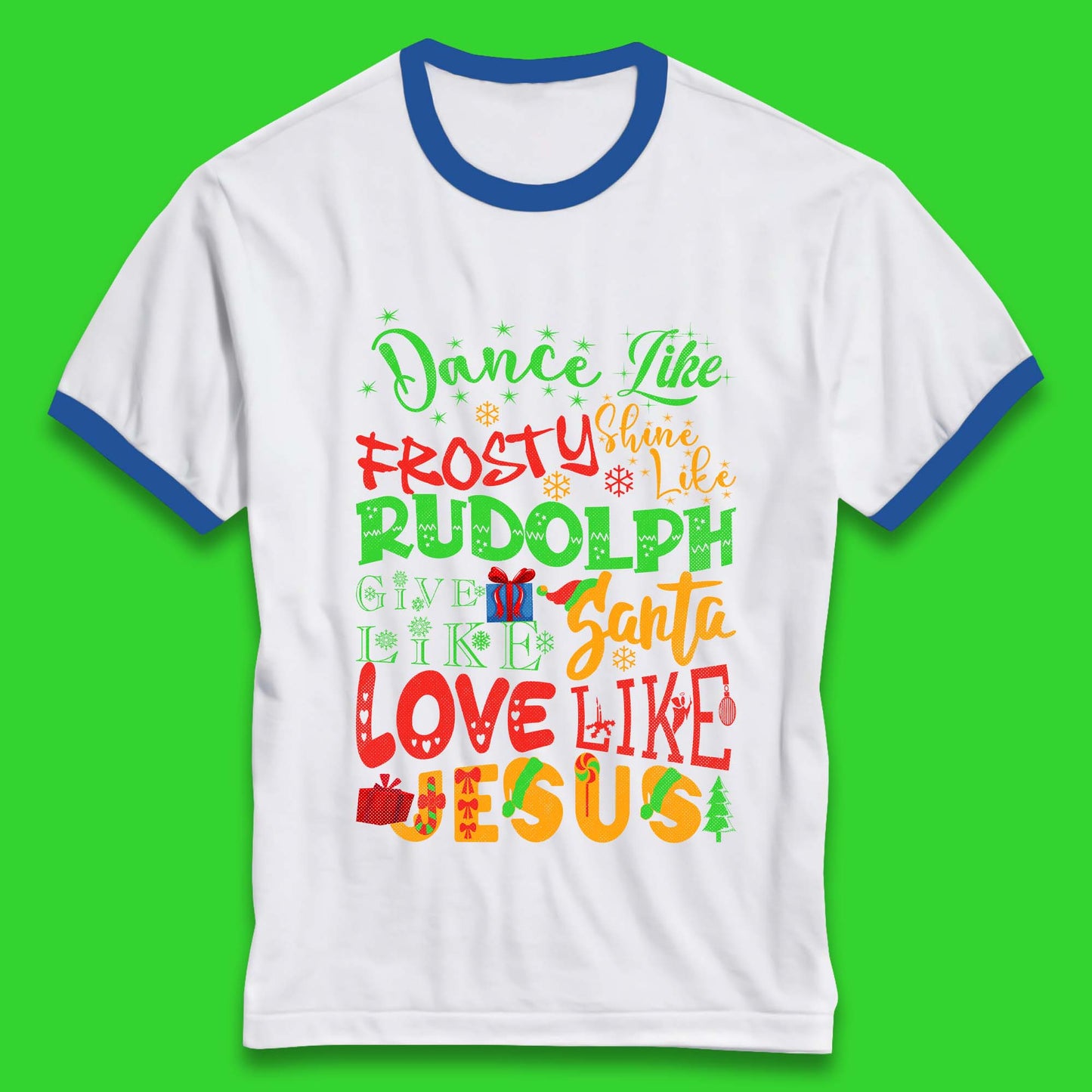 Dance Like Frosty Christmas Ringer T-Shirt