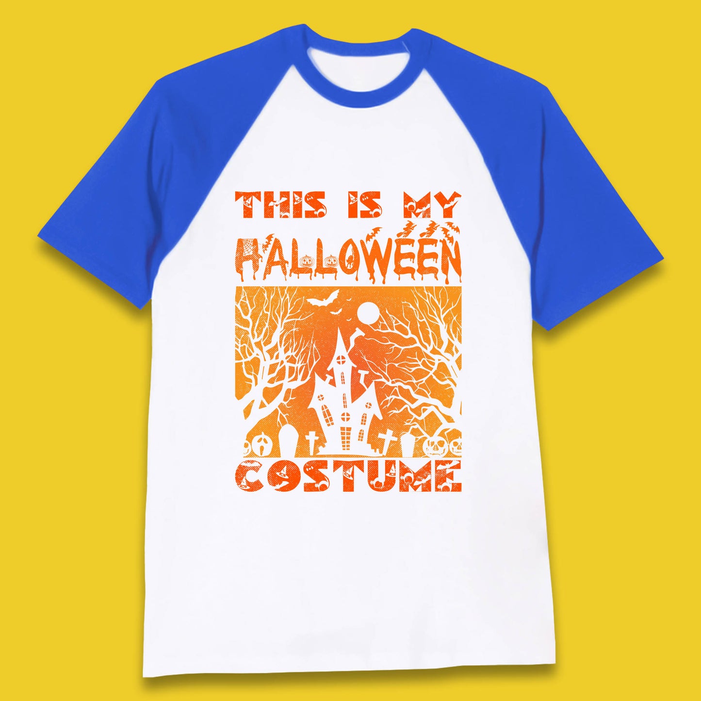 This Is My Halloween Costume Horror Scary Haunted House Spooky Season Baseball T Shirt