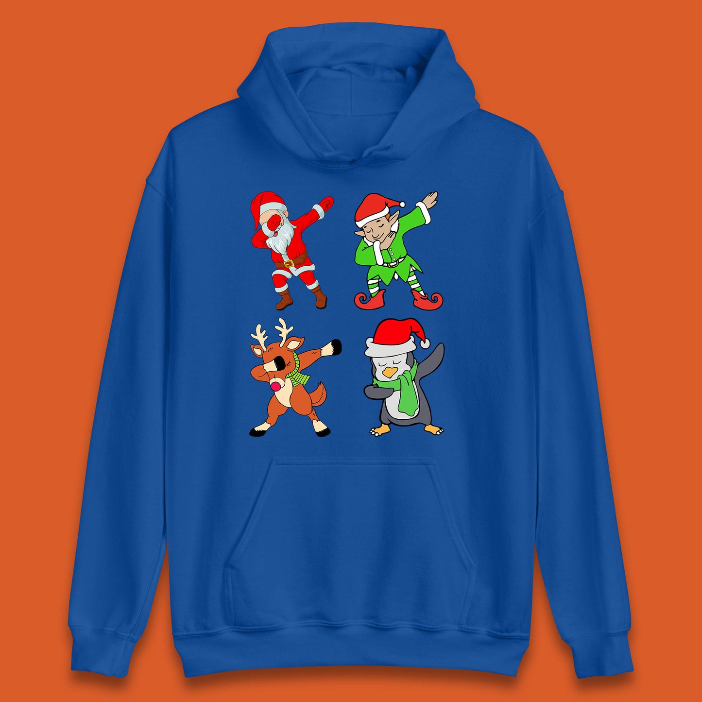 santa claus & friends dabbing hoodie