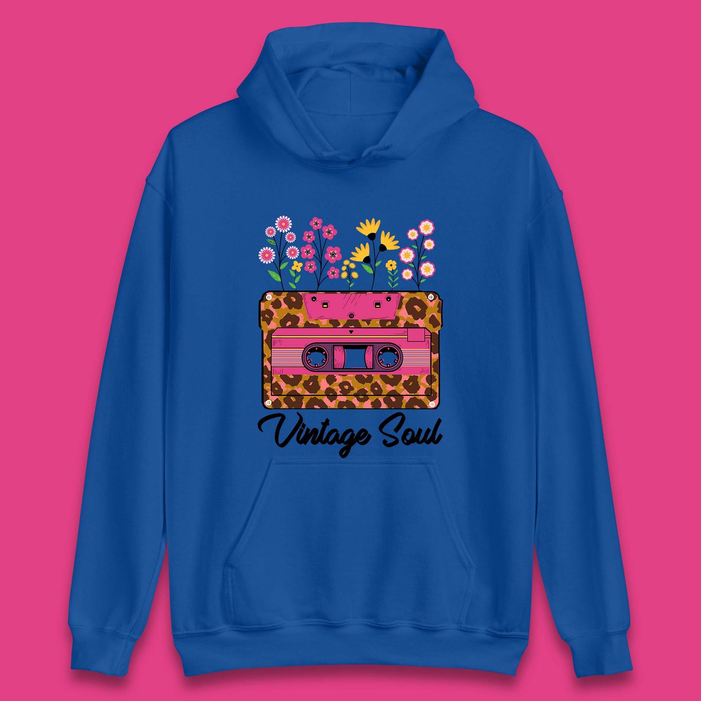 Vintage Soul Western Floral Cassette Tape Retro Wildflower Music Mixtape 80’s 90's Country Music Nostalgia Unisex Hoodie
