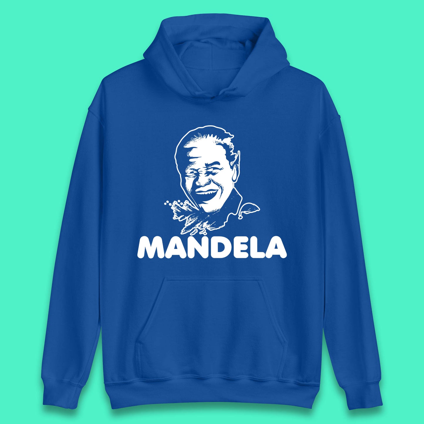 Mandela Portrait Art Black Lives Matter Nelson Mandela International Day Unisex Hoodie