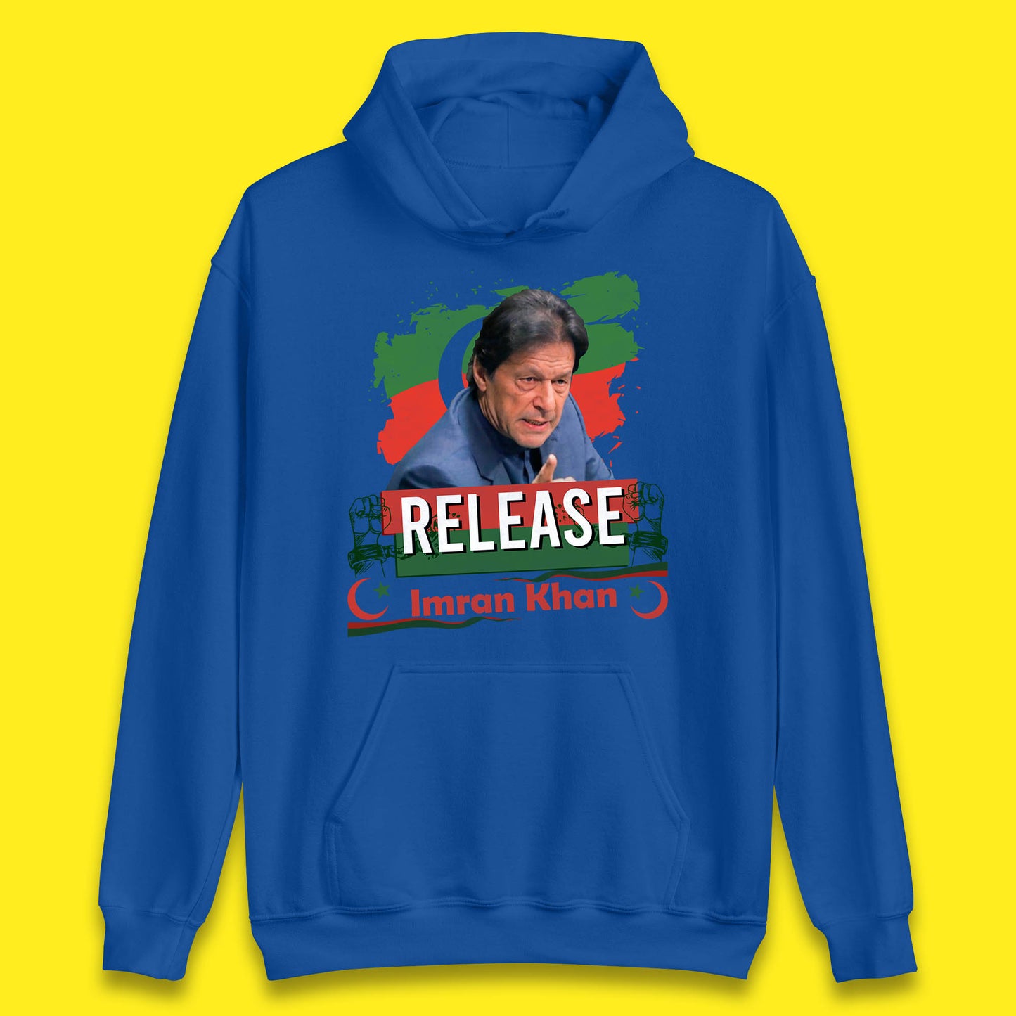 Release Imran Khan Prisoner No 804 Nation Stand With Imran Khan Pakistan Behind You Skipper Unisex Hoodie
