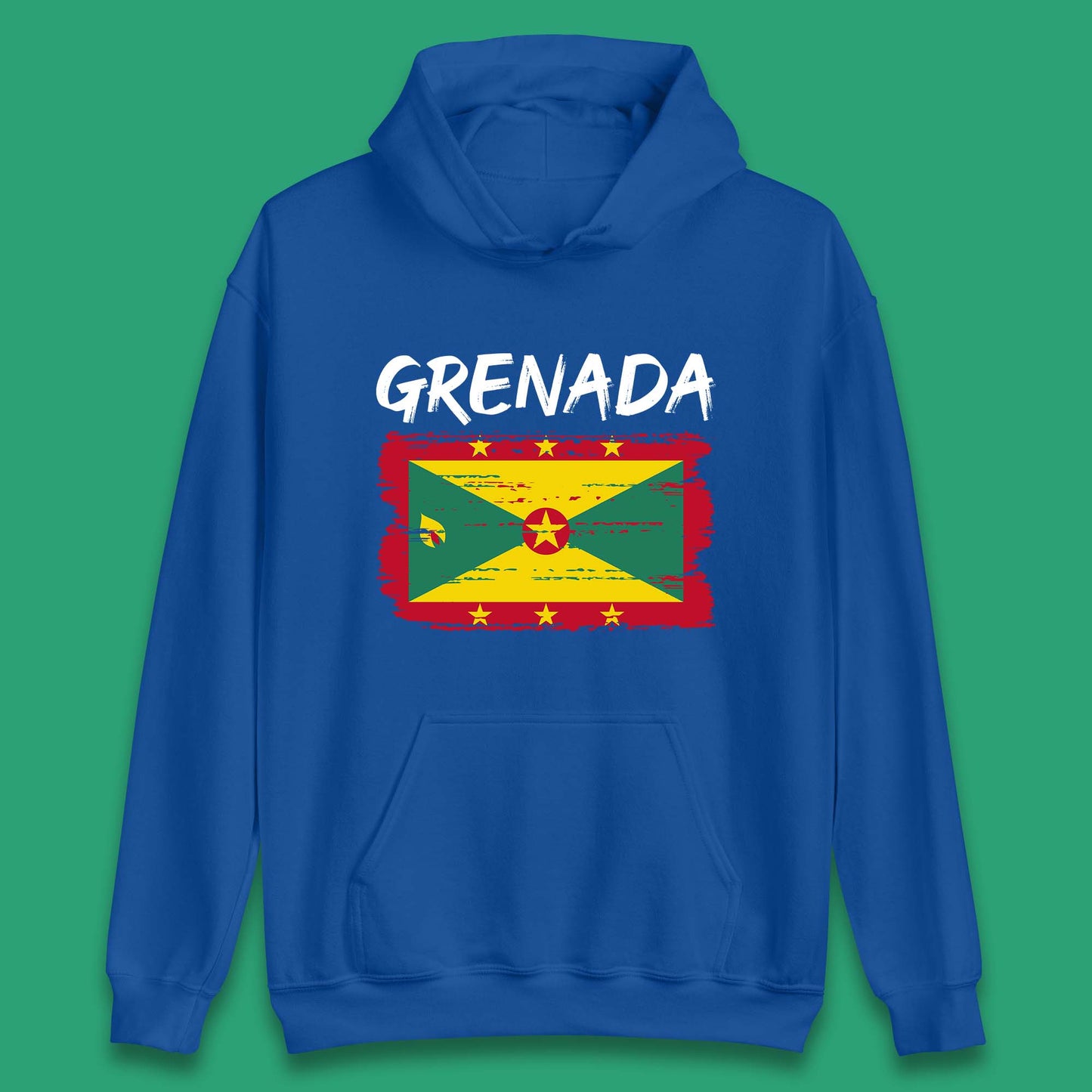 Grenada Flag Distressed Grenadian Heritage Country In The Caribbean Unisex Hoodie