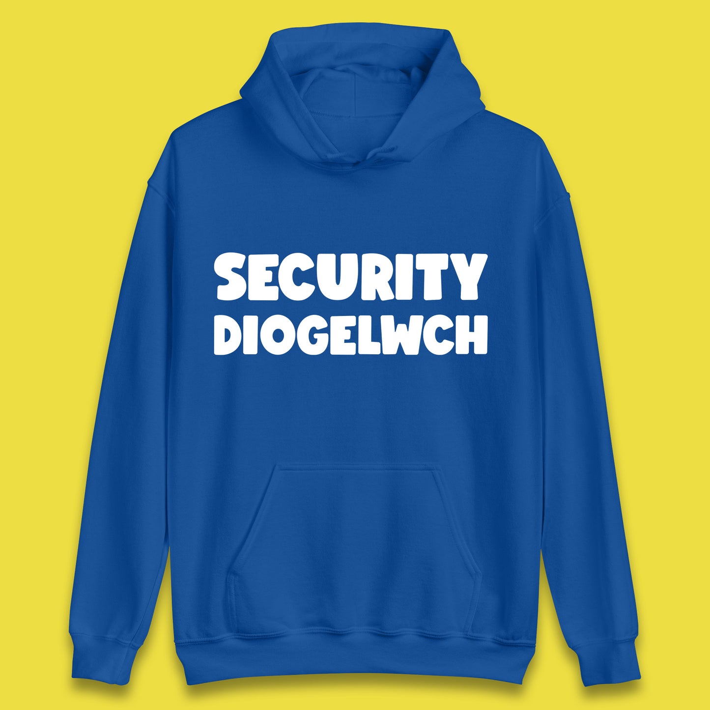 Security Diogelwch Security Services Diogelwch Cymru Workwear Guard Doorman Bodyguard Unisex Hoodie