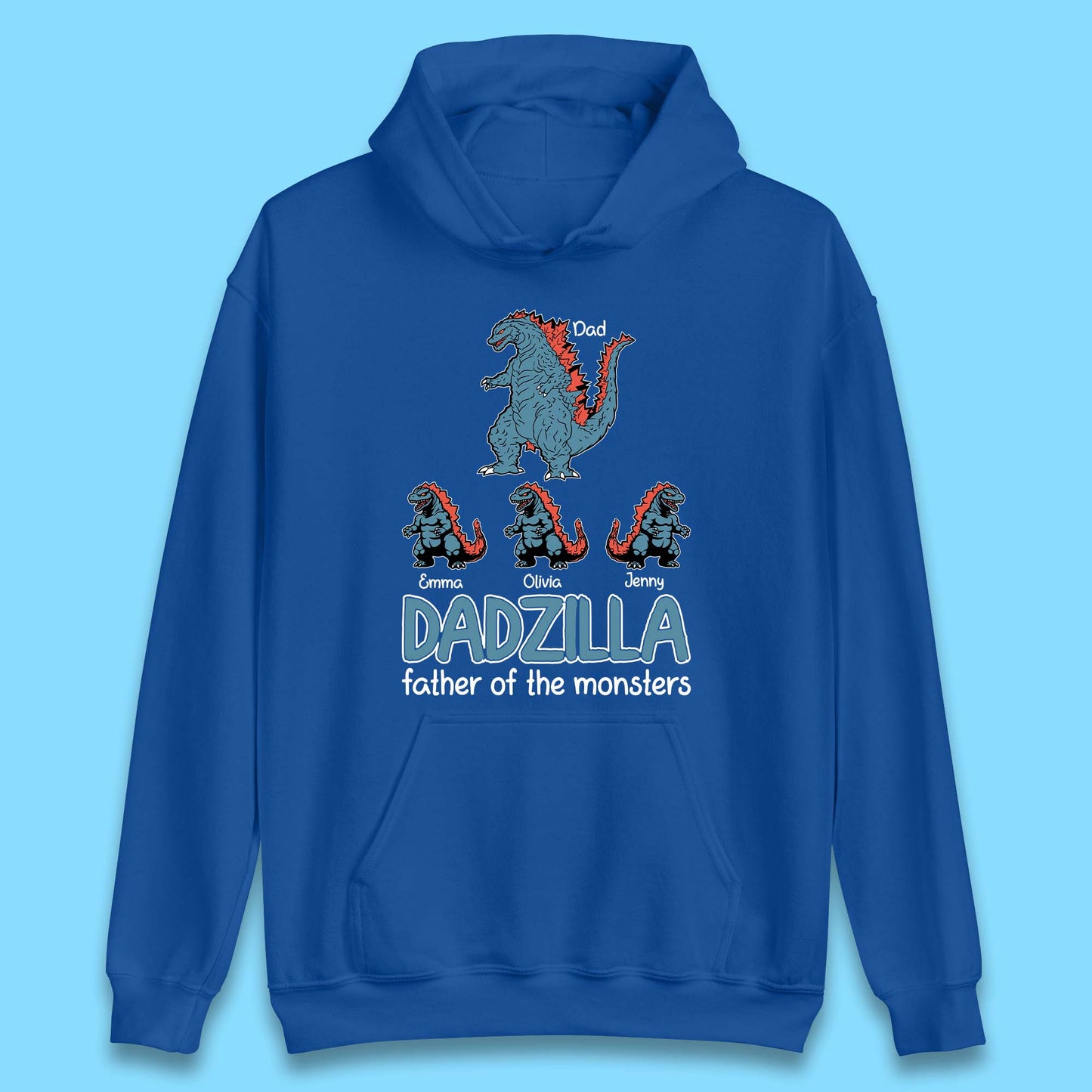 Personalised Dadzilla Unisex Hoodie