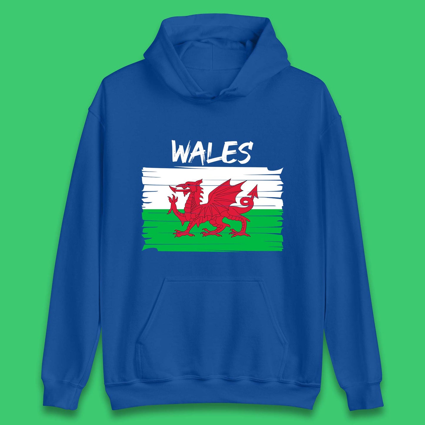 Welsh Dragon Flag Of Wales Saint Welsh Sant Dewi St. David's Day Dragon Flag Unisex Hoodie
