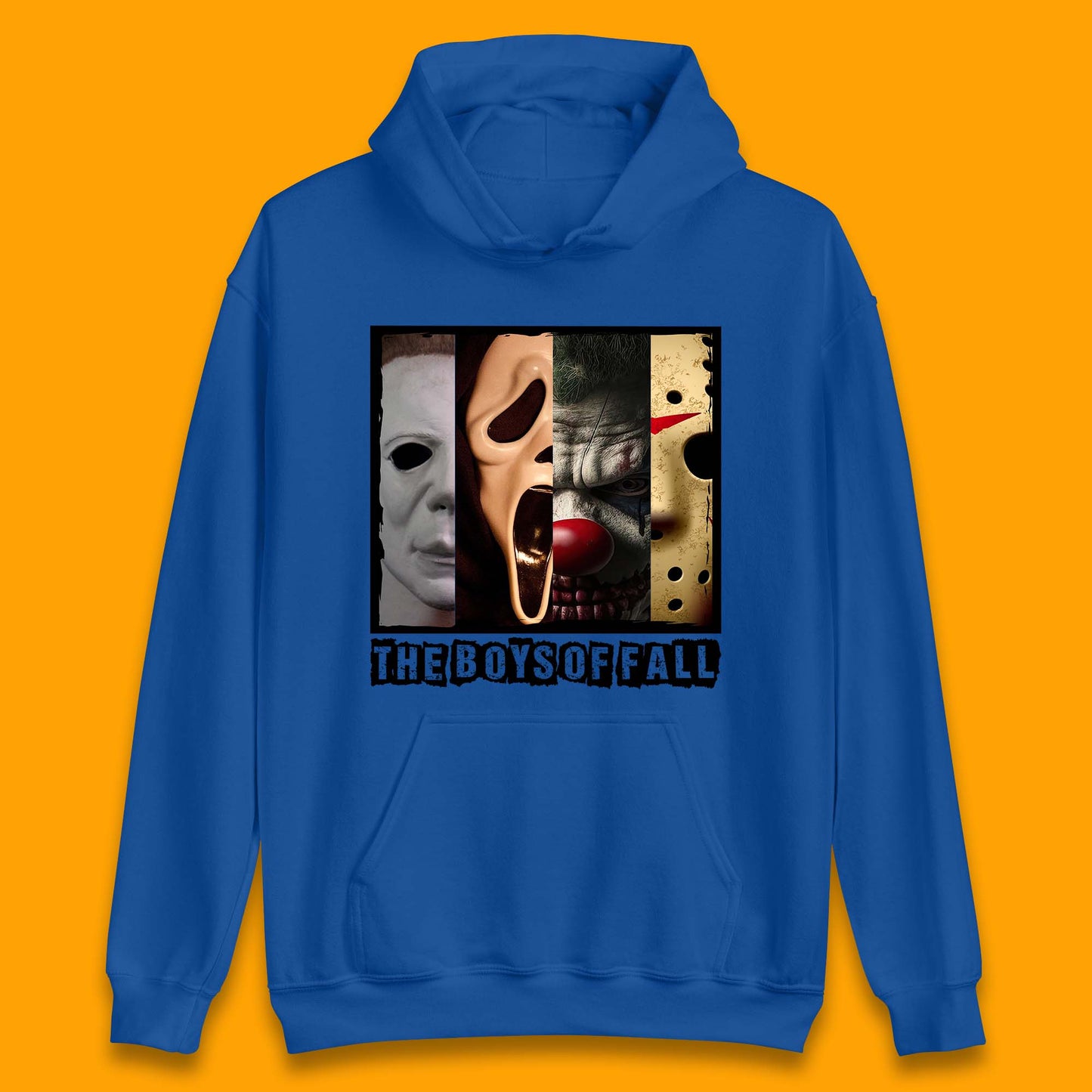 The Boys Of Fall Halloween Horror Movie Characters Friends Halloween Villians Serial Killers Unisex Hoodie