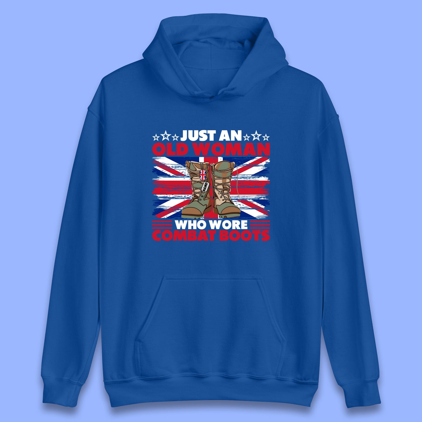 Personalised Just An Old Woman Unisex Hoodie