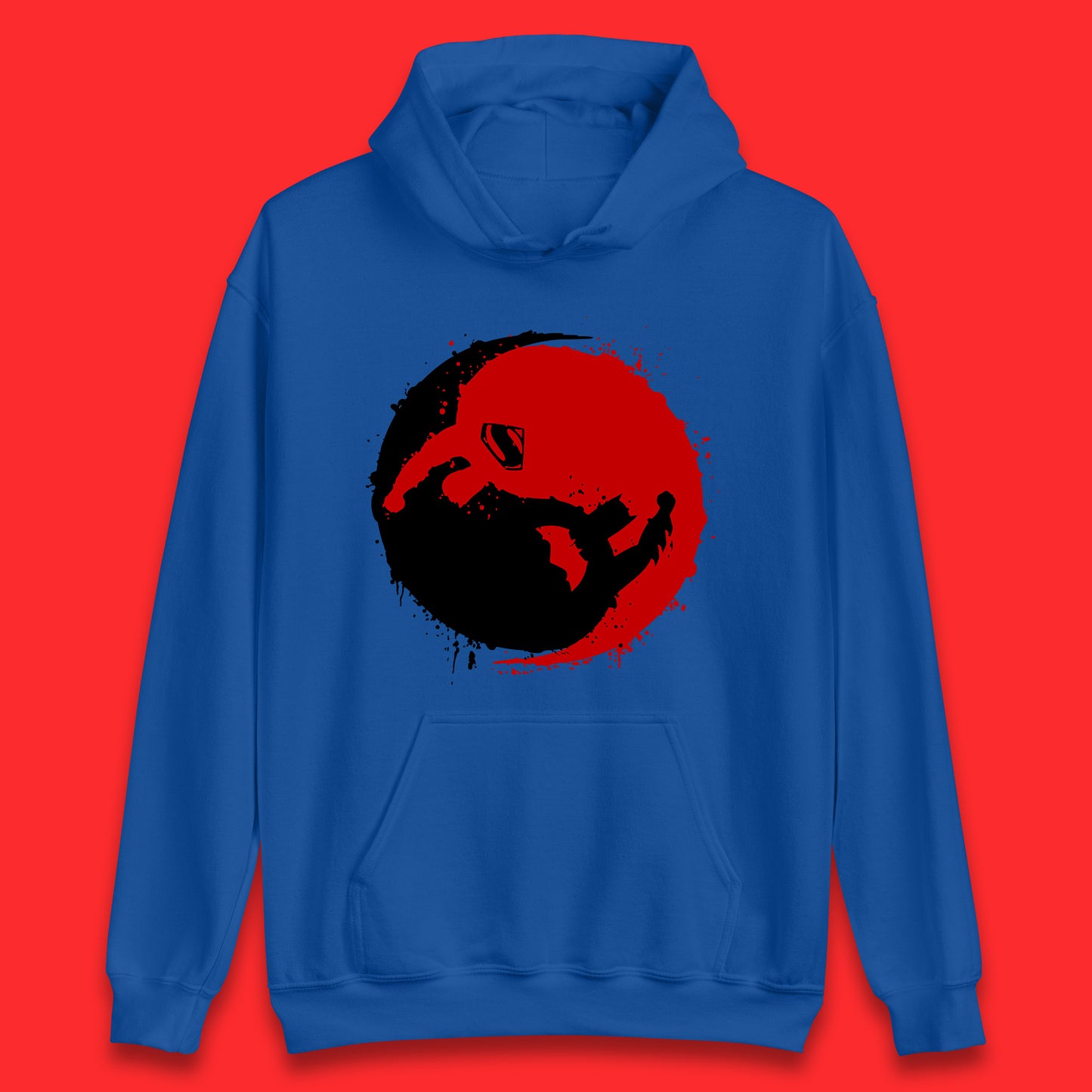 Dc Comics American Superheros Superman And Batman Fictional Movie Character Anime Yin Yang Spoof Unisex Hoodie