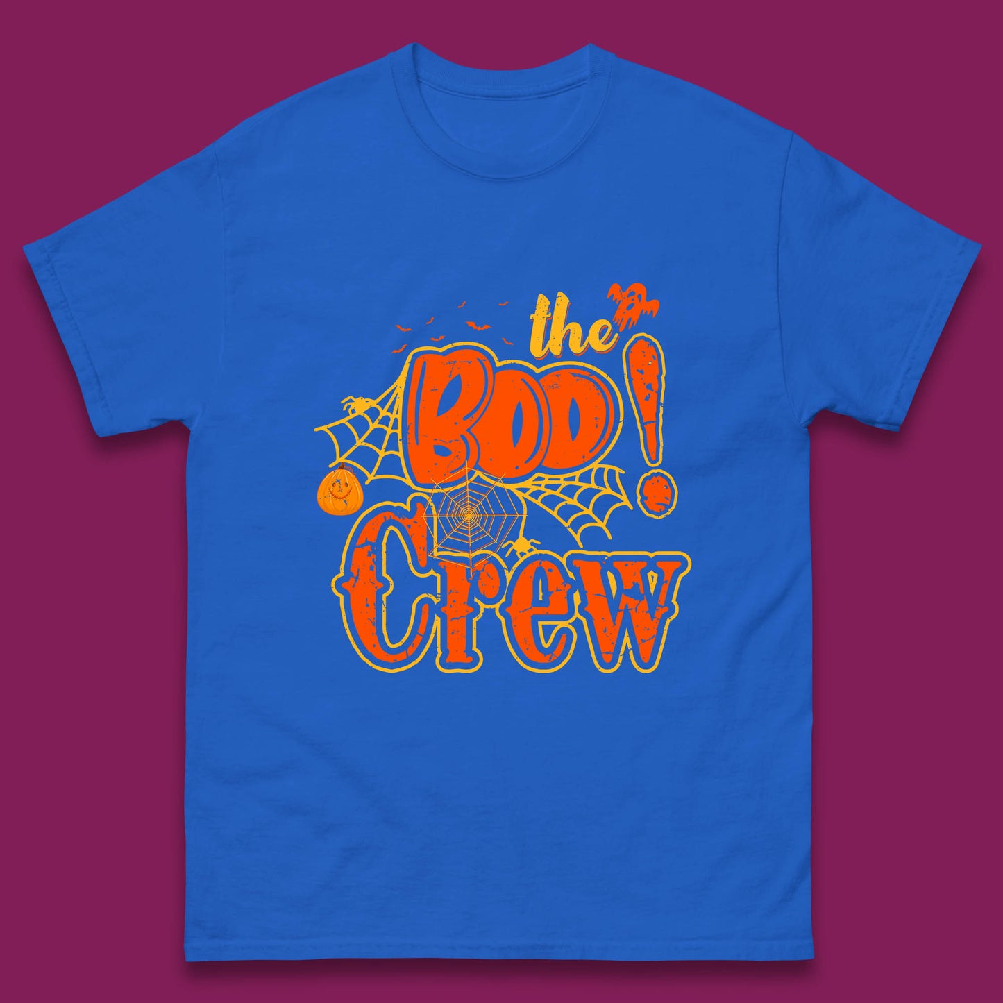 The Boo Crew Halloween Boo Squad Horror Scary Spokky Matching Costume Mens Tee Top