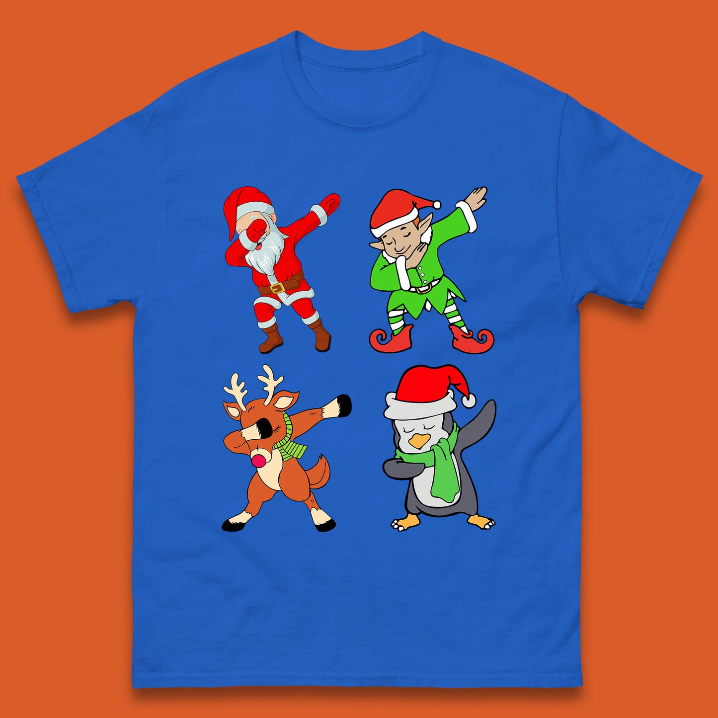 santa claus & friends dabbing t shirt