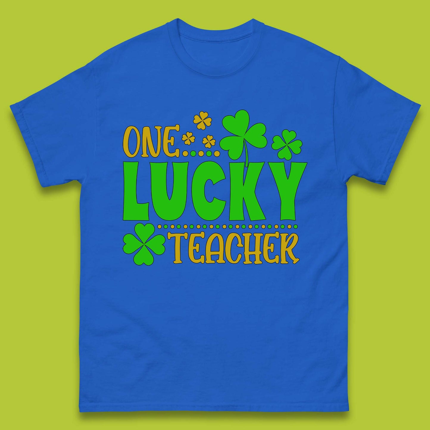 One Lucky Teacher Mens T-Shirt