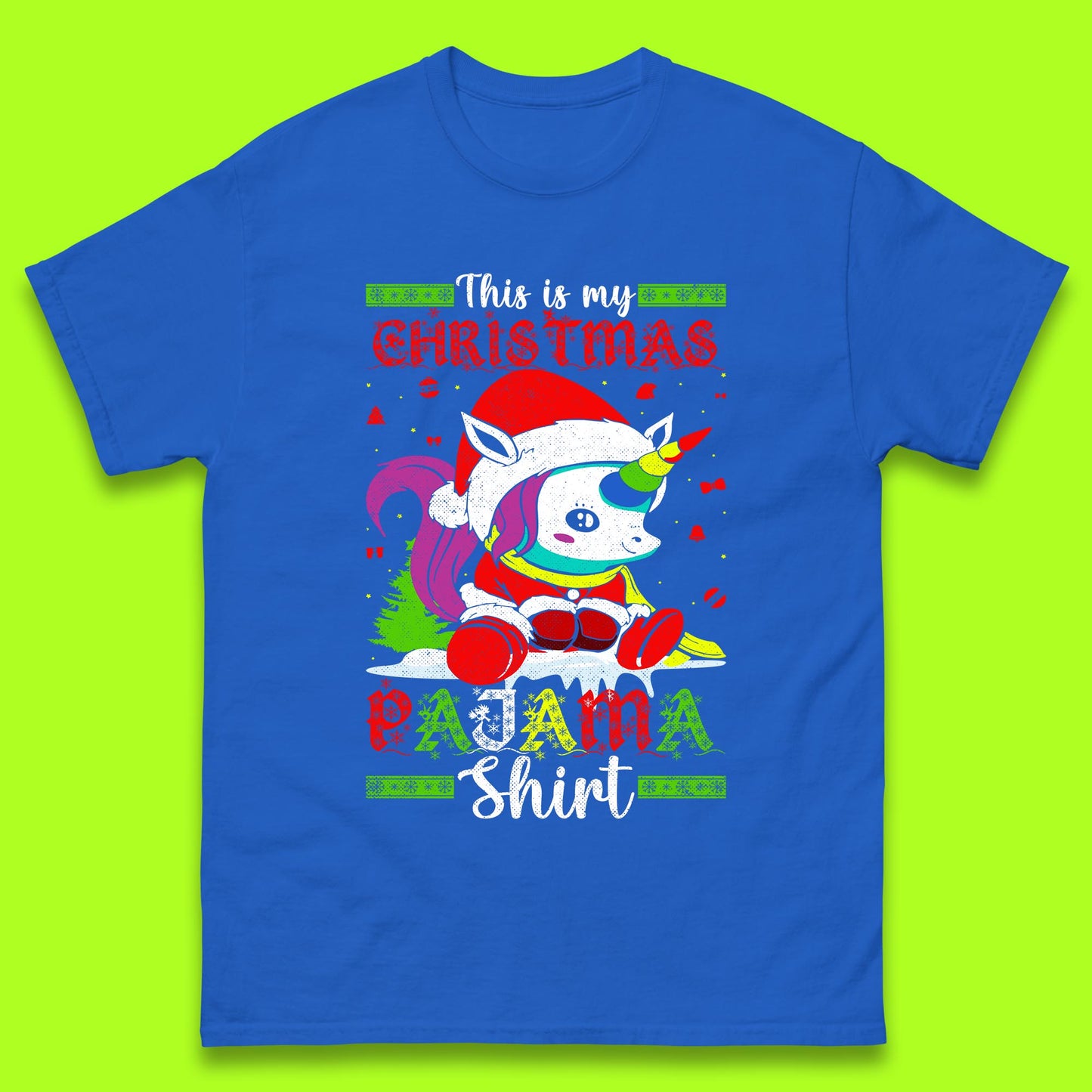 christmas unicorn santa costume t shirt