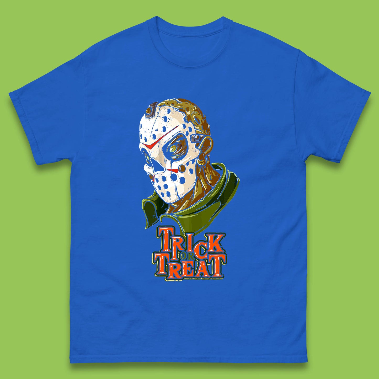 Halloween Trick Or Treat Jason Voorhees Face Mask Horror Movie Character Mens Tee Top