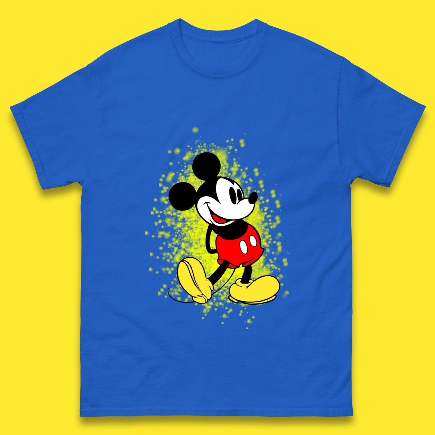 Disney Vintage Mickey Mouse Cartoon Character Disneyland Vacation Trip Disney World Mens Tee Top