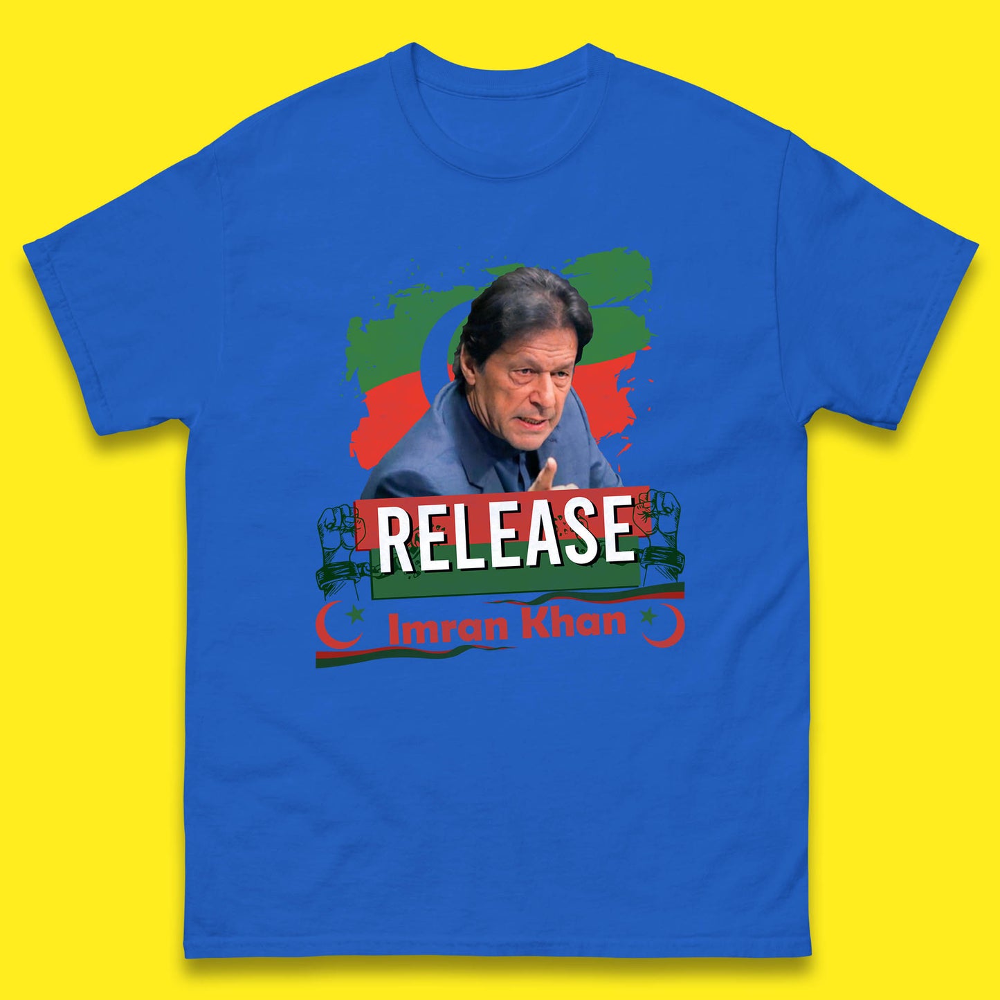 Release Imran Khan Prisoner No 804 Nation Stand With Imran Khan Pakistan Behind You Skipper Mens Tee Top