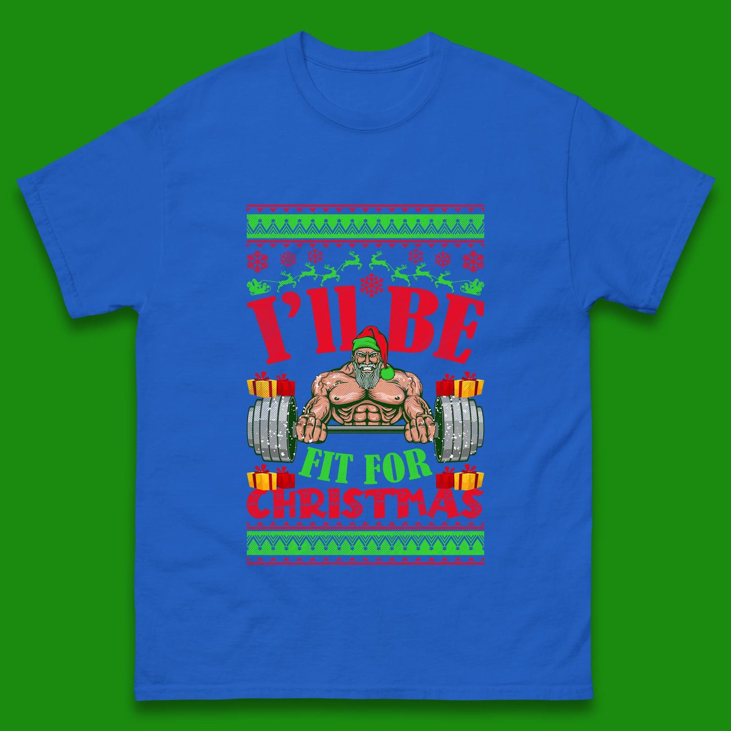 christmas gym t shirt