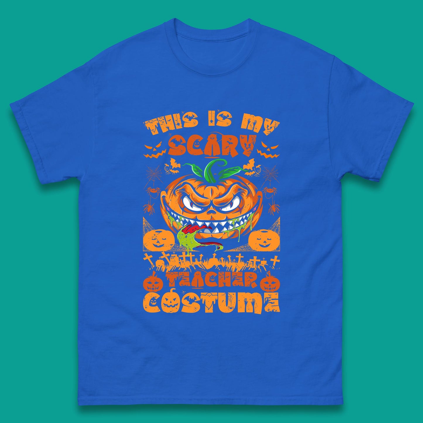 Halloween Teacher This Is My Scary Teacher Costume Back To School Teacher Appreciation Gift Mens Tee Top