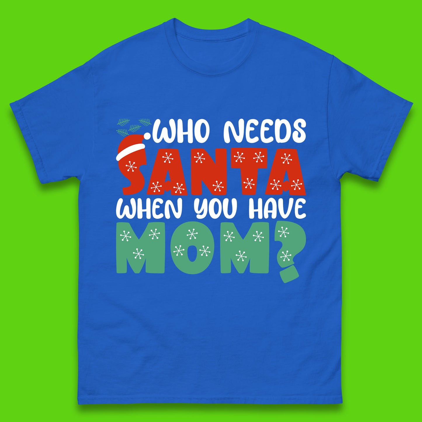 santa mom christmas womens t shirt