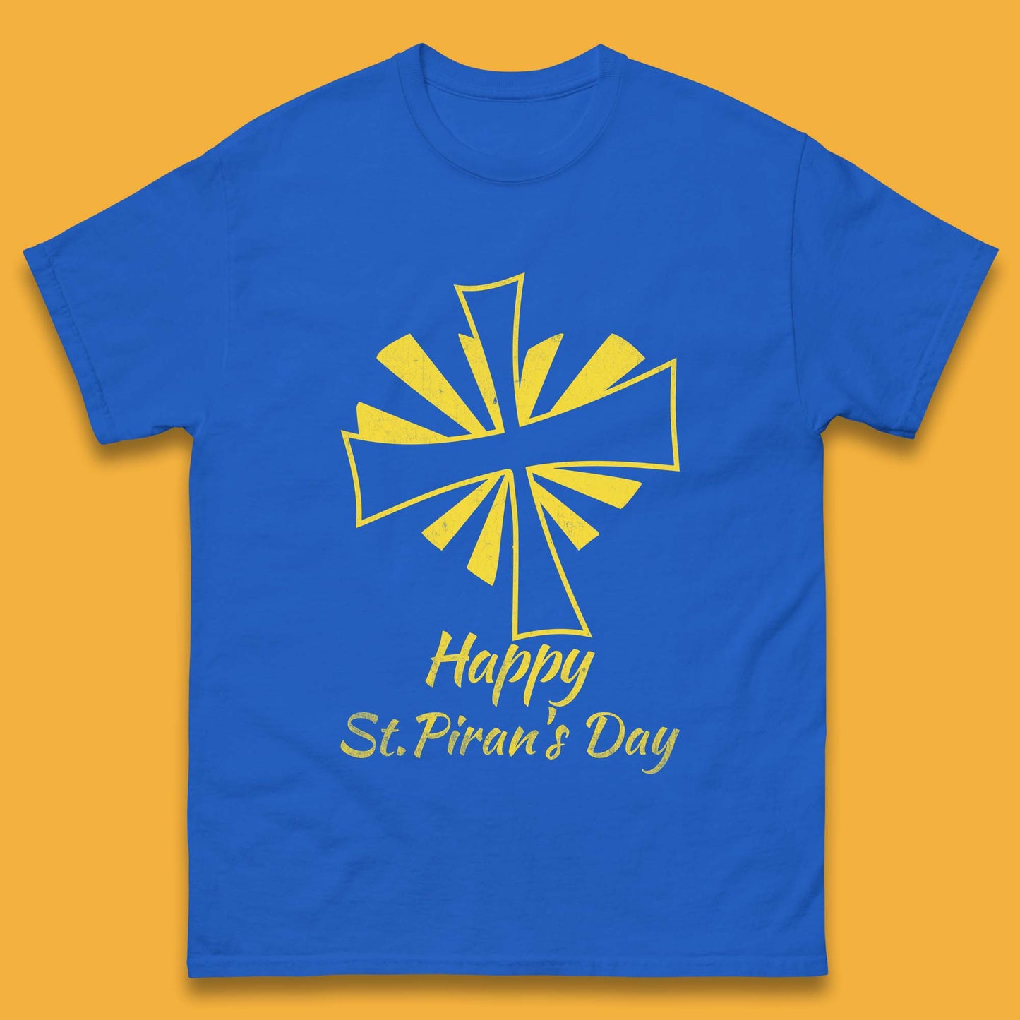 Happy Saint Piran's Day Mens T-Shirt