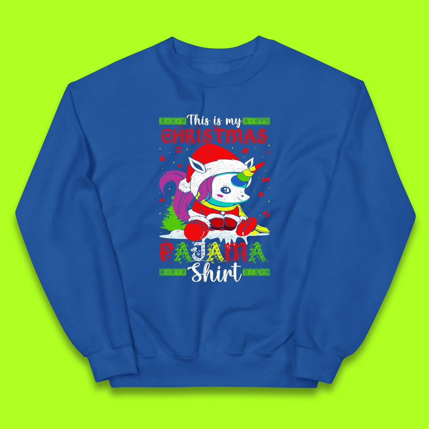 unicorn christmas jumper