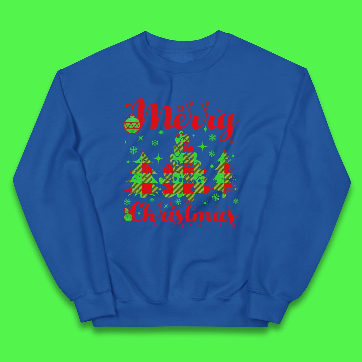 merry christmas trees jumper