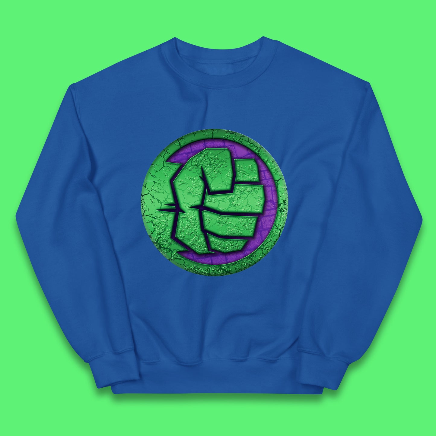 Marvels Avengers The Incredible Hulk Smash Fist Circle Logo Hulk Giant Man Hulk Superhero Movies Kids Jumper