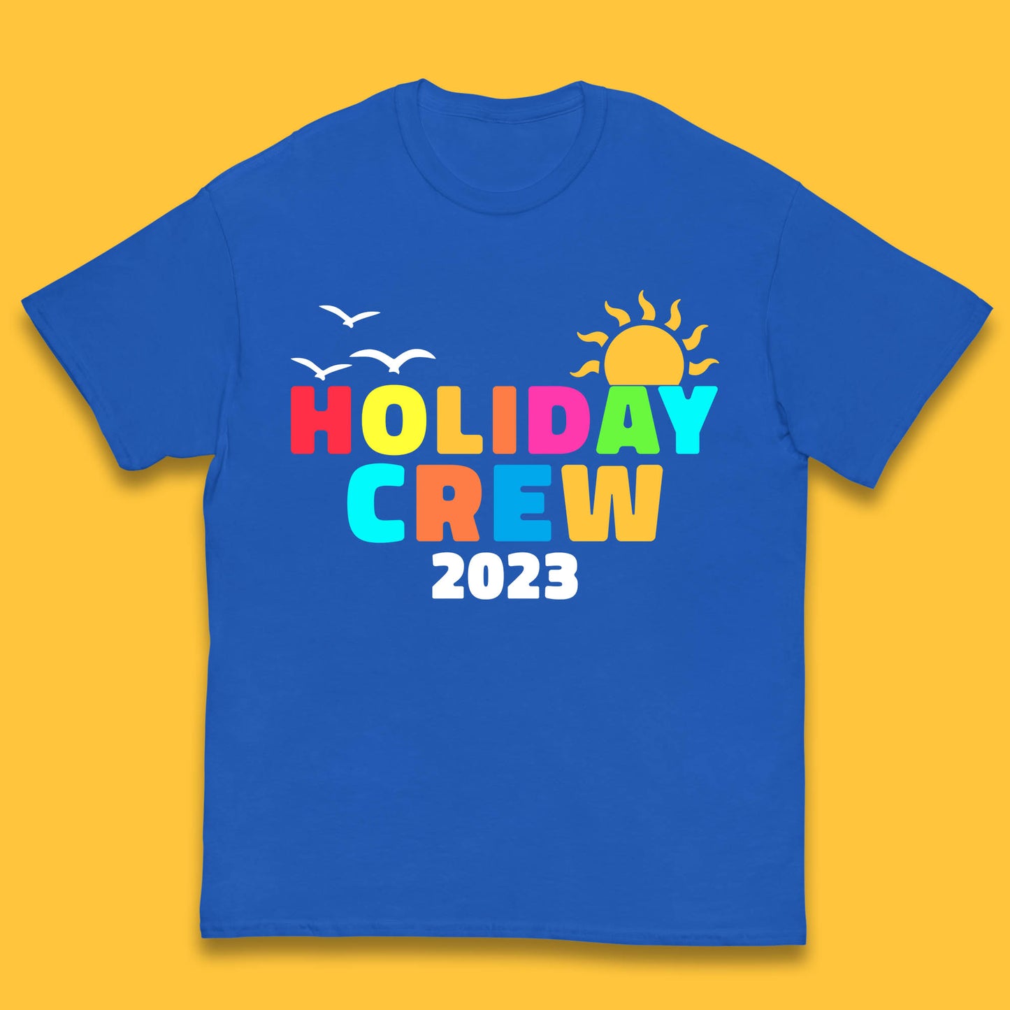 Holiday Crew 2023 Summer Vacation Beach Trip Reunion Kids T Shirt