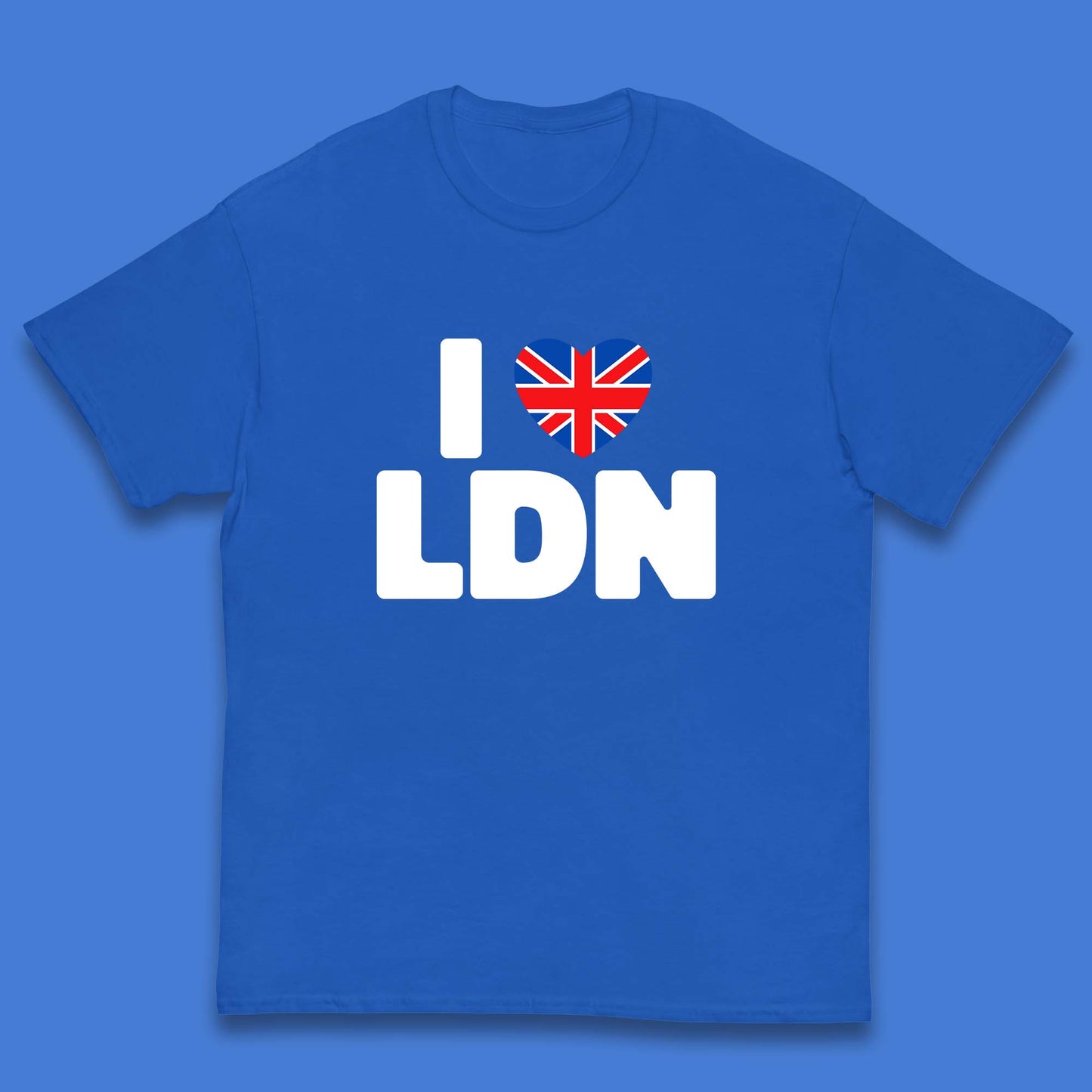I Love LDN UK United Kingdom British England I Love London Kids T Shirt