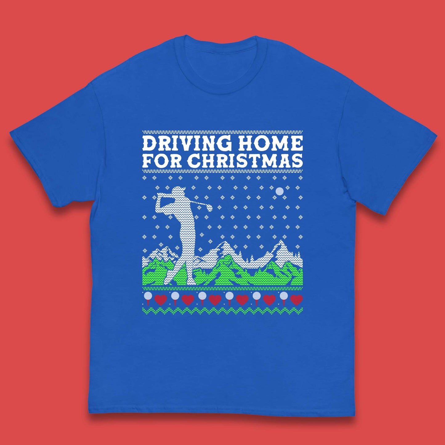 Driving Home For Christmas Golf Kids T-Shirt