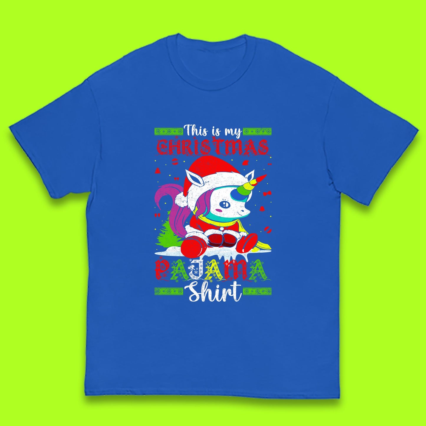 christmas unicorn santa costume t shirt