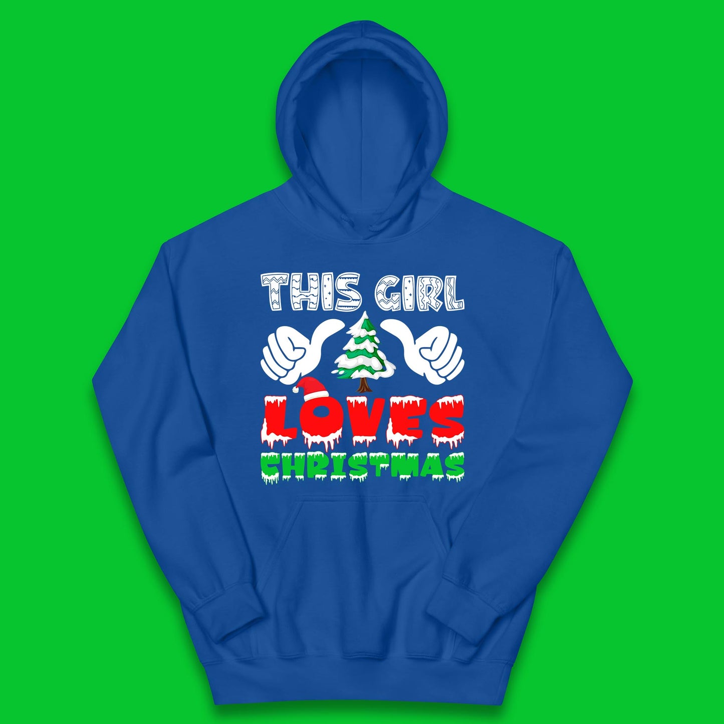 this girl loves christmas hoodie