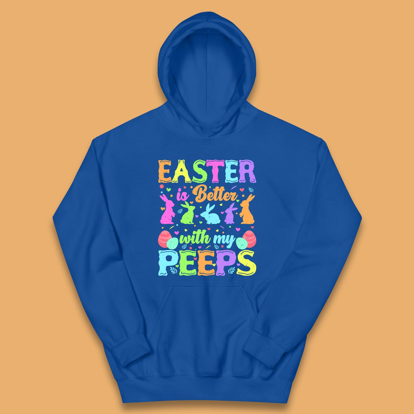 Easter Better With My Peeps Kids Hoodie